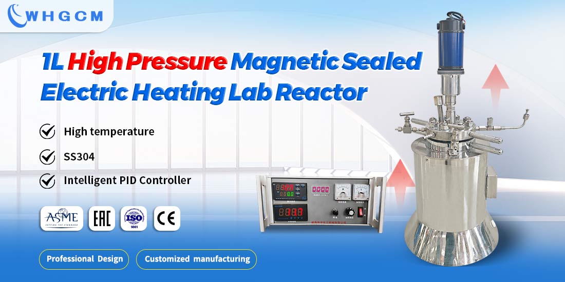 Poster of the 1L high pressure Magnetic Sealed Electric heating SS304 Lab Reactor     