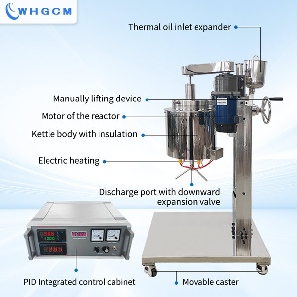 2L mechanical sealed  Jacketed Lab Reactor