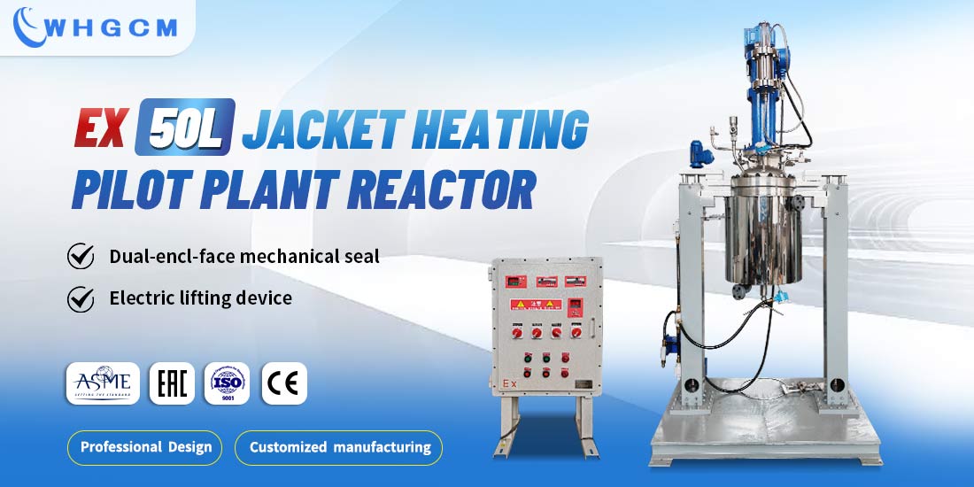 poster of the  50L Explosion-proof Jacketed Heating Stainless Steel Pilot Plant Reactor