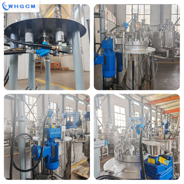 50L Explosion-proof Jacketed Heating Stainless Steel Reactor with electrical lifting device for easy operation