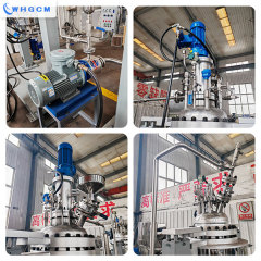 Stainless steel reactor system consisting of a 65L crystallisation reactor and a 70L dosing reactor