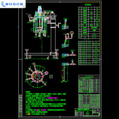 5L high pressure stainless steel SS316L  laboratory reactor with manually lifting device