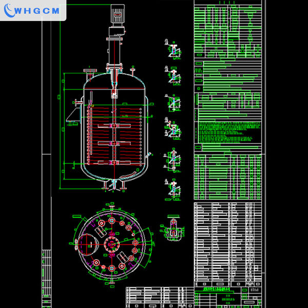 WHGCM 6300L jacket heating ex-proof industry reactor