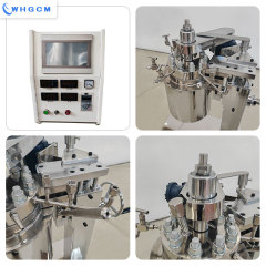 2L high pressure stainless steel SS316L  hydrogenation laboratory reactor with manually lifting device