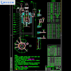 10L stainless steel magnetic seal jacket heating laboratory reactor with intelligent PID controller