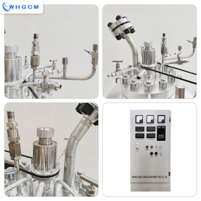 Factory customized ASME 50 Liter Stainless Steel High Pressure Pilot Pressure Reactor with PID