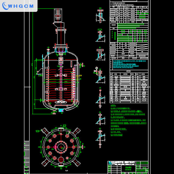 WHGCM НОВЫЙ 3000L Рубашка нагревательная пластина из нержавеющей стали магнитный герметичный реактор гидрирования под давлением в промышленности