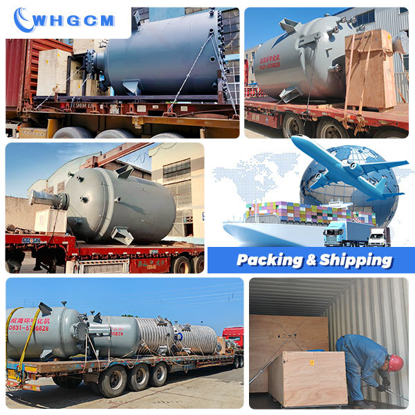 WHGCM ASME CE EAC Dosh 10000L Titanium Cladding Plate Electromagnetic induction heating Reactor