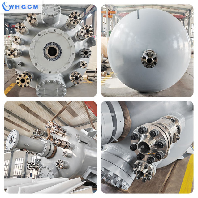 WHGCM ASME-U CE EAC 10000L Magnetic Sealed Stirrer Titanium Cladding Plate Industry Pressure Chemical Reactor