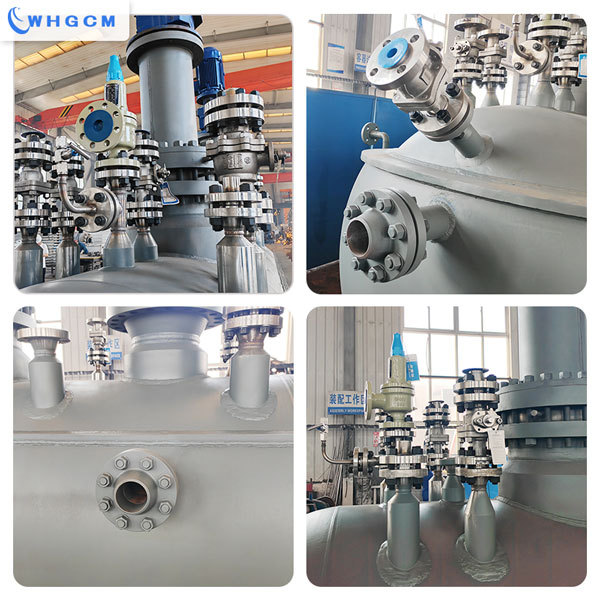 WHGCM NEW 5500L Stainless Steel Cladding Plate Factory Industrial High Pressure Chemical Vessel  Horizontal Reactor