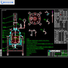 Whgcm ASME CE EAC DOSH Certified SS316L100L Jacket Electric Heating Pilot Pressure Reactor for Chemical Reaction