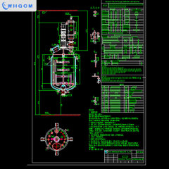 WHGCM ASME CE EAC 5000L Stainless Steel Cladding Plate High Pressure Jacketed Stirred Chemical Industrial Pressure Reactor