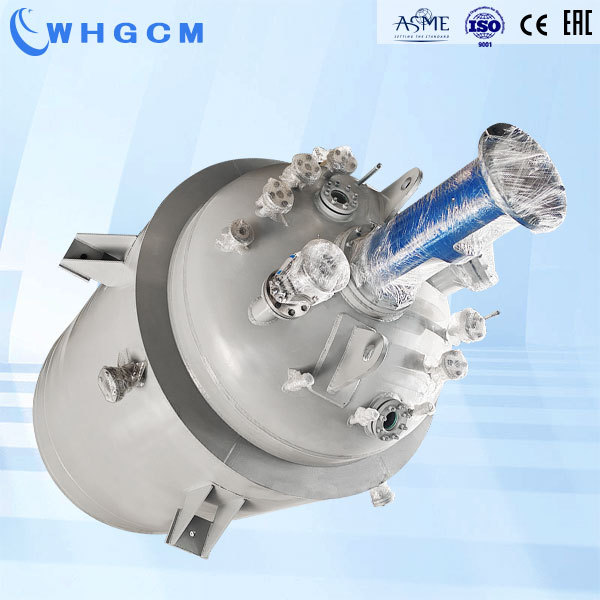 WHGCM ASME CE EAC 5000L Stainless Steel Cladding Plate High Pressure Jacketed Stirred Chemical Industrial Pressure Reactor