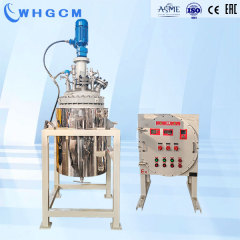 WHGCM 200L Jacket Heating Stainless Steel Cryogenic Pilot Pressure Reactor with PID PLC Automatic Controller