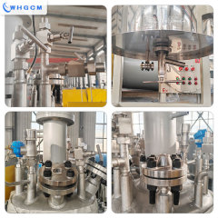 WHGCM 200L Jacket Heating Stainless Steel Cryogenic Pilot Pressure Reactor with PID PLC Automatic Controller