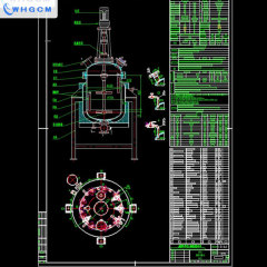 Сертифицированный ASME CE EAC DOSH WHGCM 200L взрывозащищенный магнитный герметичный кожух циркуляционный нагревательный криогенный пилотный реактор высокого давления из нержавеющей стали