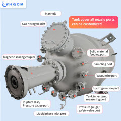 WHGCM NEW 3000L Magnetic Seal High Pressure Batch Chemical Equipment Reactor