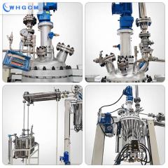 WHGCM 100L stainless steel 304 polycondensation reactor with distillation system