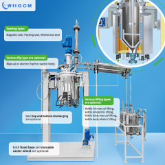 WHGCM 100L stainless steel 304 polycondensation reactor with distillation system