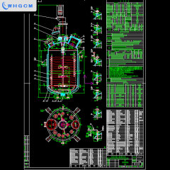 WHGCM 3000L Jacketed Heating Stainless Steel Cladding Plate Hydrogenation Reactor with Explosion-proof Motor