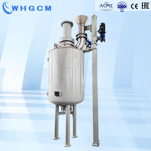 ASME CE EAC 1000L Industrial High Temperature Outer Coils Jacket Pressure Industry Reactor with Electric Lifting Device
