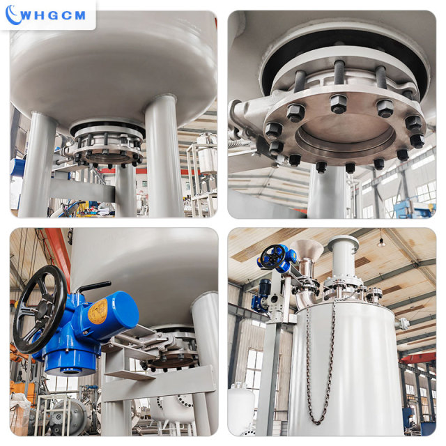 ASME CE EAC 1000L Industrial High Temperature Outer Coils Jacket Pressure Industry Reactor with Electric Lifting Device
