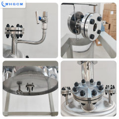 ASME CE EAC ISO 200L Jacket Heating Stainless Steel Hydrogenation Reactor Equipped with Explosion-proof Motor