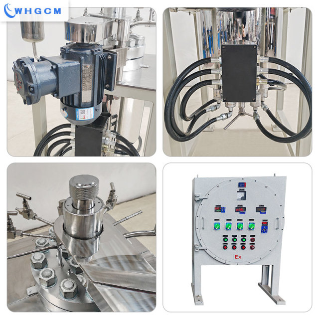 WHGCM NEW 10L Magnetic Sealed Hastelloy Autoclave Electric Heating Lab High Pressure Reactor with Explosion-proof Motor