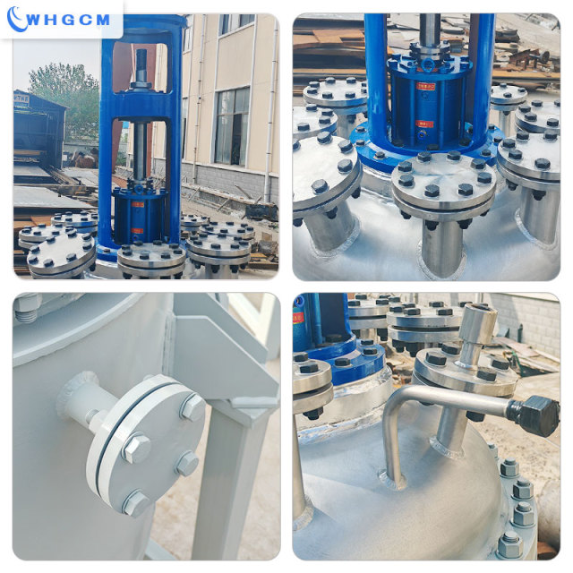 WHGCM НОВЫЙ 250L Нержавеющая сталь SS304 рубашка нагрева пилотный полимерный химический реактор под давлением с PID PLC автоматическим контроллером