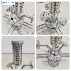 WHGCM 2.5L HighTemperature Stainless Steel Jacketed Chemical Reactor with Magnetic Sealing Stirrer Coupler