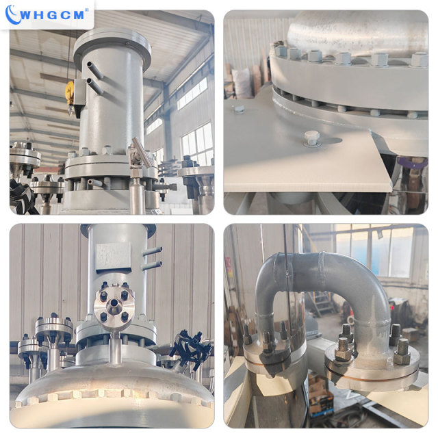 Hot Sale 500L Jacketed Stainless Steel Pyrolysis Reactor Chemical with 70L Isobaric Material Feeding tank