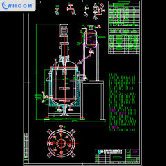 Hot Sale 500L Jacketed Stainless Steel Pyrolysis Reactor Chemical with 70L Isobaric Material Feeding tank