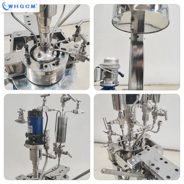 EAC CE Certified 1L Hastelloy C276 Supercritacal Extraction Lab Reactor With Mixing Agitator Reaction Kettle