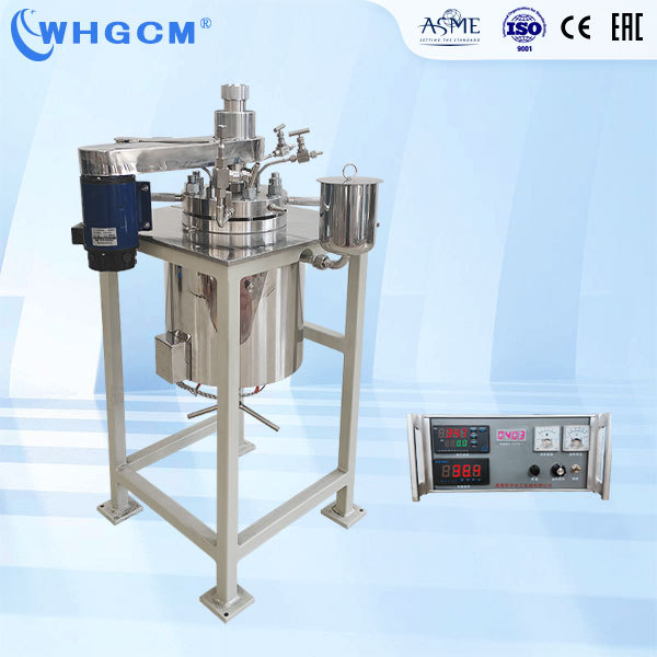 Whgcm ASME-U EAC 5L High Pressure High Temperature Stainless Steel Jacketed  Lab Reactor with PID PLC