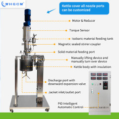EAC CE Certified 5L Stainless Steel Jacket Heating Lab Chemical Pressure Hydrometallurgy Reactor With Magnetic Sealing Coupler