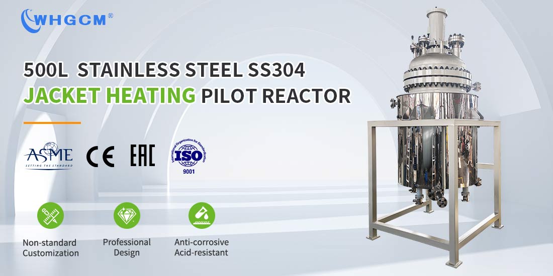 Poster of the 500L High Temperature Stainless Steel Jacketed Hydrometallurgy Reactor 