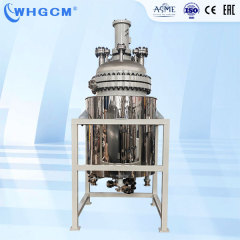 ASME-U CE-PED EAC-COC 500L High Temperature Stainless Steel Jacketed Hydrometallurgy Reactor with Explosion-proof Motor