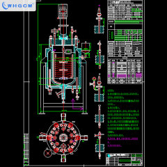 ASME-U CE-PED EAC-COC 300L High Pressure Pilot Hydrogenation Chemical Reactor with Explosion-proof Motor