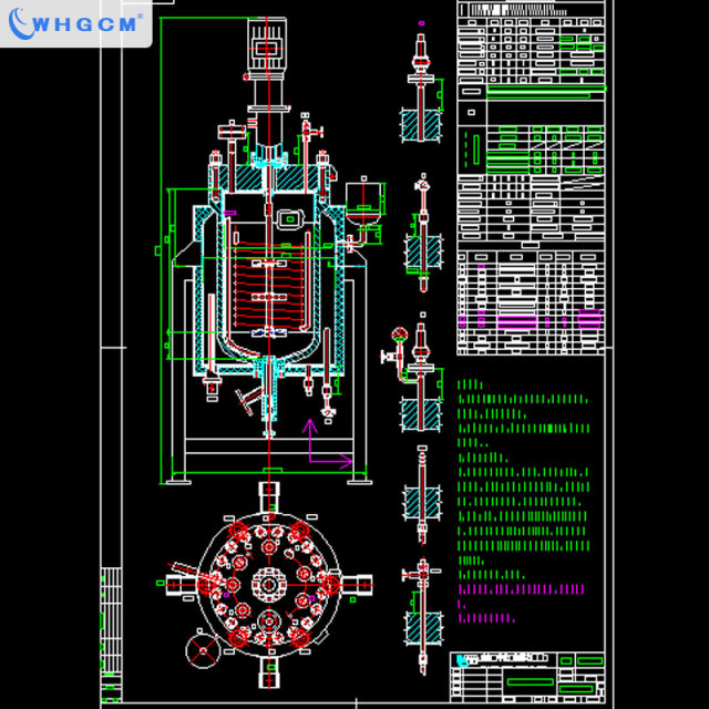 ASME-U CE-PED EAC-COC 300L High Pressure Pilot Hydrogenation Chemical Reactor with Explosion-proof Motor