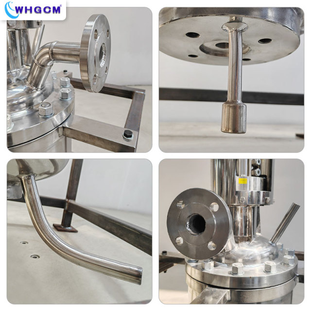 24L Lab Pressure Vessel High Temperature Pressure Magnetic Sealed Stainless Steel Reactor With Mechanical Seal Coupler