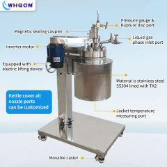 3L Stainless Steel Titanium Ti Gr1 Gr2 Electric Heating Autoclave Chemical Reactor With Mechanical Seal Coupler