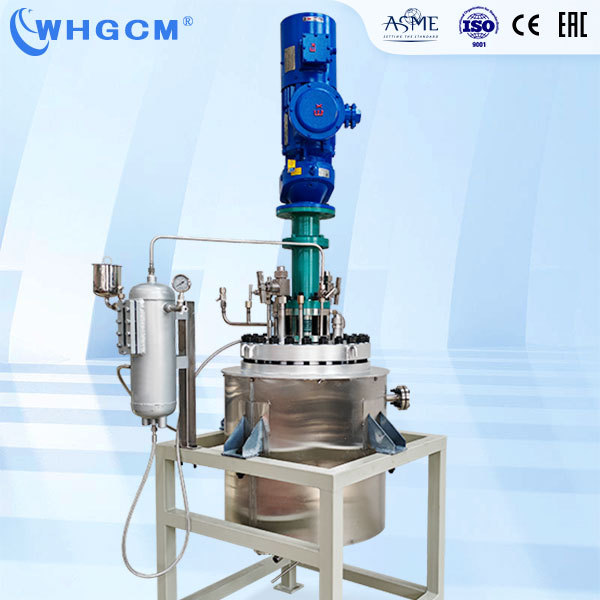 ASME CE EAC ISO Certified 50L Hastelloy C276 Jacket Heating Pressure Tank Vessel Reactor With Mechanical sealed coupler