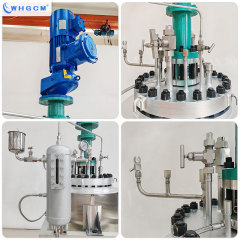 ASME CE EAC ISO Certified 50L Hastelloy C276 Jacket Heating Pressure Tank Vessel Reactor With Mechanical sealed coupler