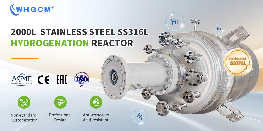 poster of the 2000L Jacketed Heating Stainless SS316L Hydrogenation Reactor