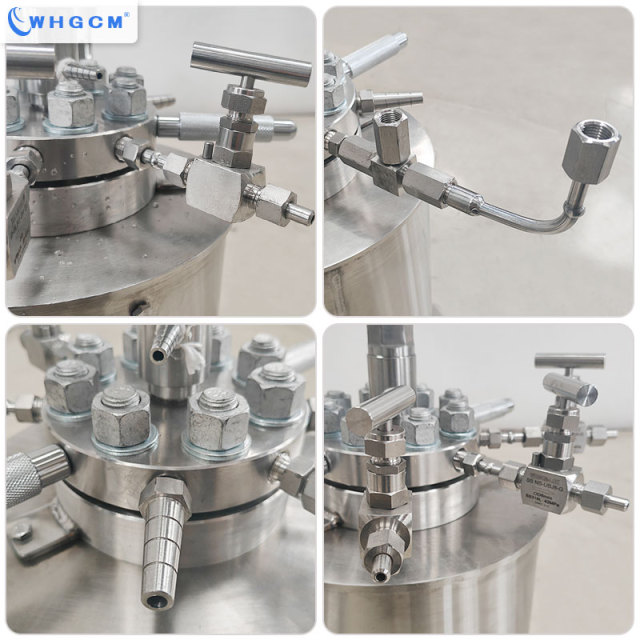 Whgcm ASME-U EAC 0.5L High Pressure High Temperature Electric Heating Stainless Steel Lab Chemical Reactor