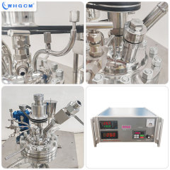 Whgcm ASME-U EAC Factory Price 8L Magnetic Sealed High Temperature Stainless Steel Lab Chemical Reactor with PID PLC