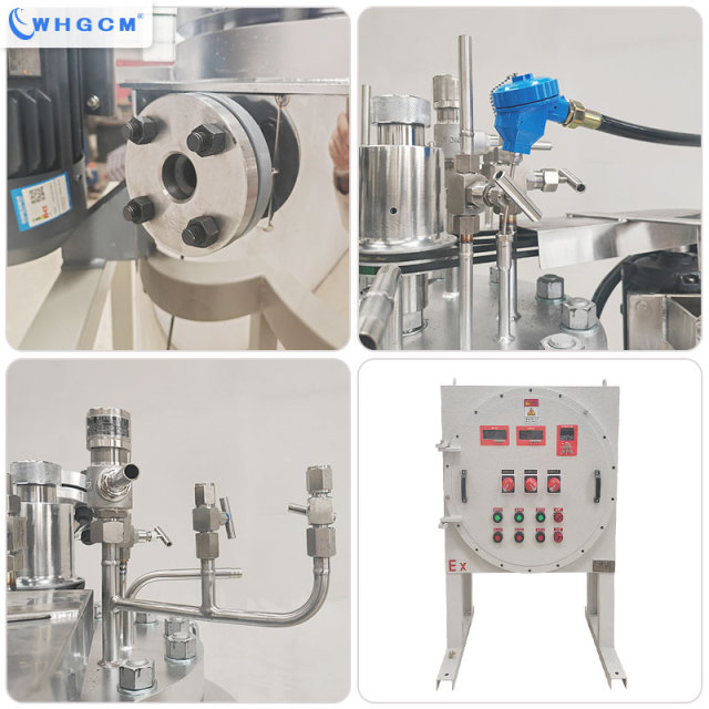 ASME CE 50L Stainless Steel Steam Jacket Heating High Pressure Hydrogenation Reactor with Explosion-proof Motor