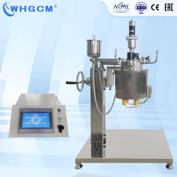 ASME-U EAC Factory Price 1L Chemical Lab Autoclave High Pressure Reactor Manual Lifting Stainless Steel Pressure Vessel Reactor