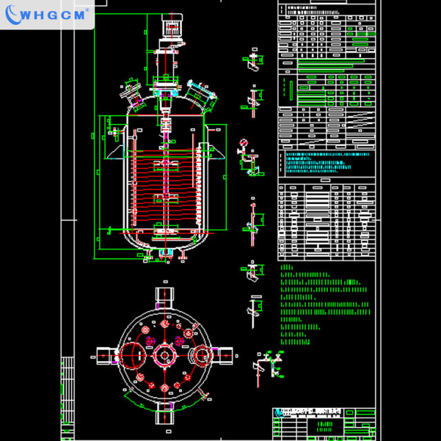 Factory Direct 10m³ Industrial Mixing Pressure Vessel Stainless Steel Jacketed Chemical Reactor