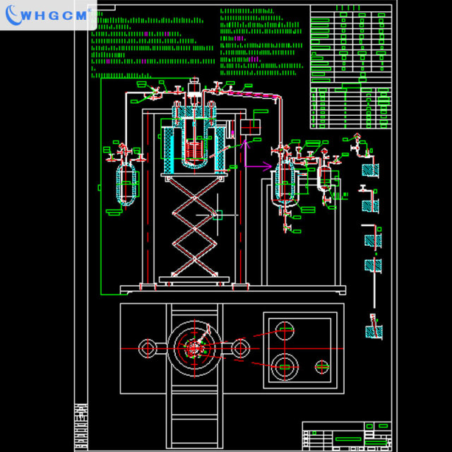 WHGCM New Hot Sell 10L High Pressure Stainless Steel Hydrogenation Reactor with Magnetic Sealing Coupler